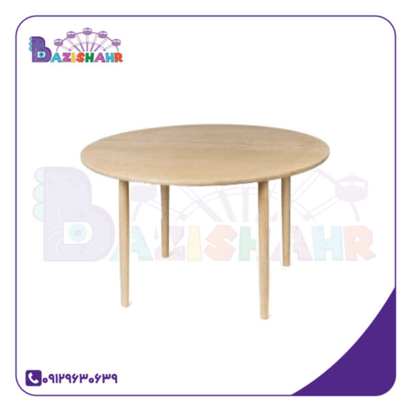 میز دایره ای چوبی طرح ایکیا
