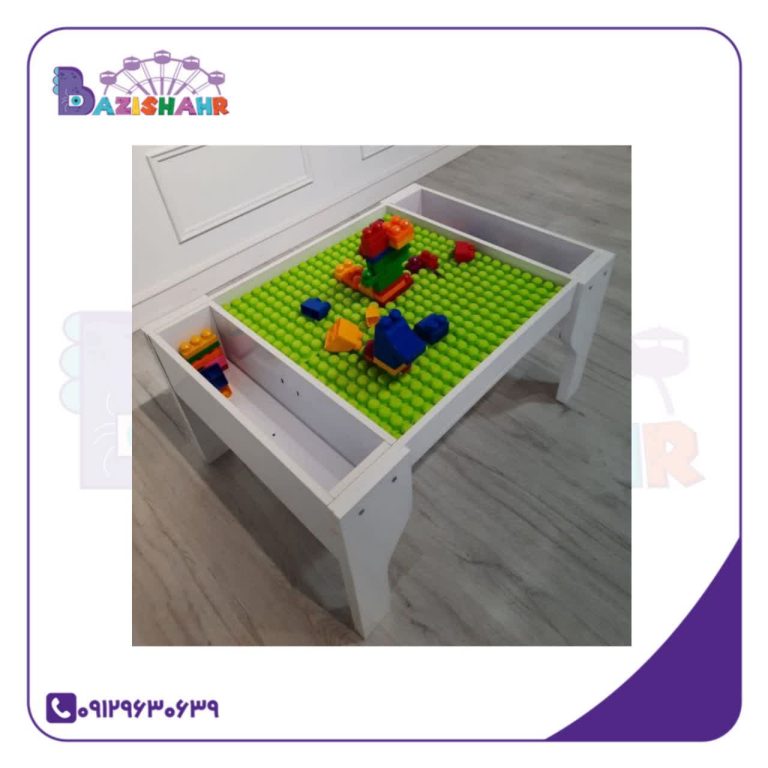 میز لگو چوبی کودک